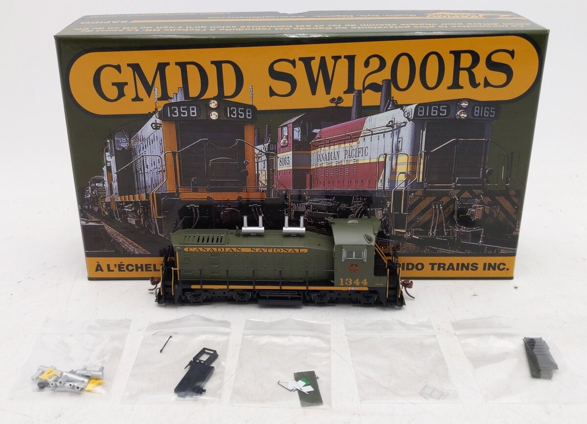 Rapido Trains 26536 HO CN SW1200RS 1954 Grn #1344 w/sd