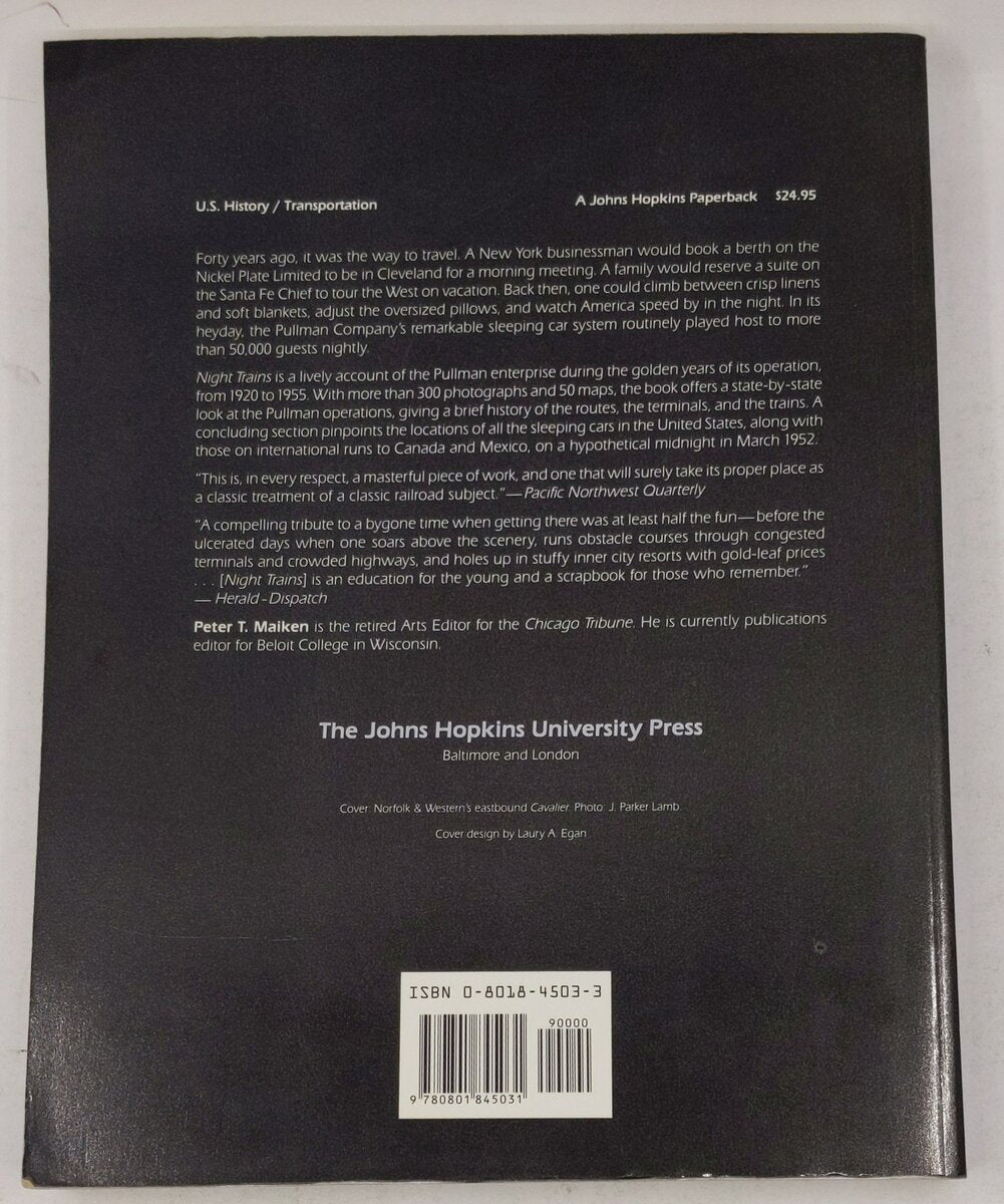 Night Trains Paperback Book By Peter T. Maiken EX