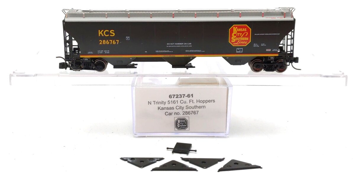 InterMountain 67237-61 N Scale KCS Trinity 5161 Cu. Ft. Hoppers #286767 EX/Box