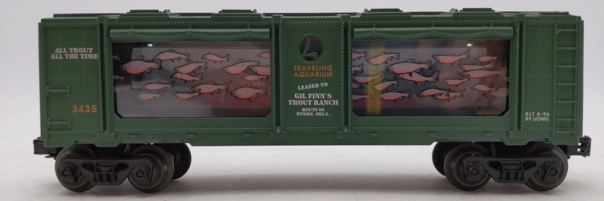 Lionel 6-16742 O Gauge Gil Finn's Trout Ranch Animated Aquarium Car #3435 LN/Box