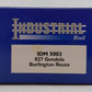 Industrial Rail 5003 O Gauge  Burlington Route Gondola #83126 EX/Box