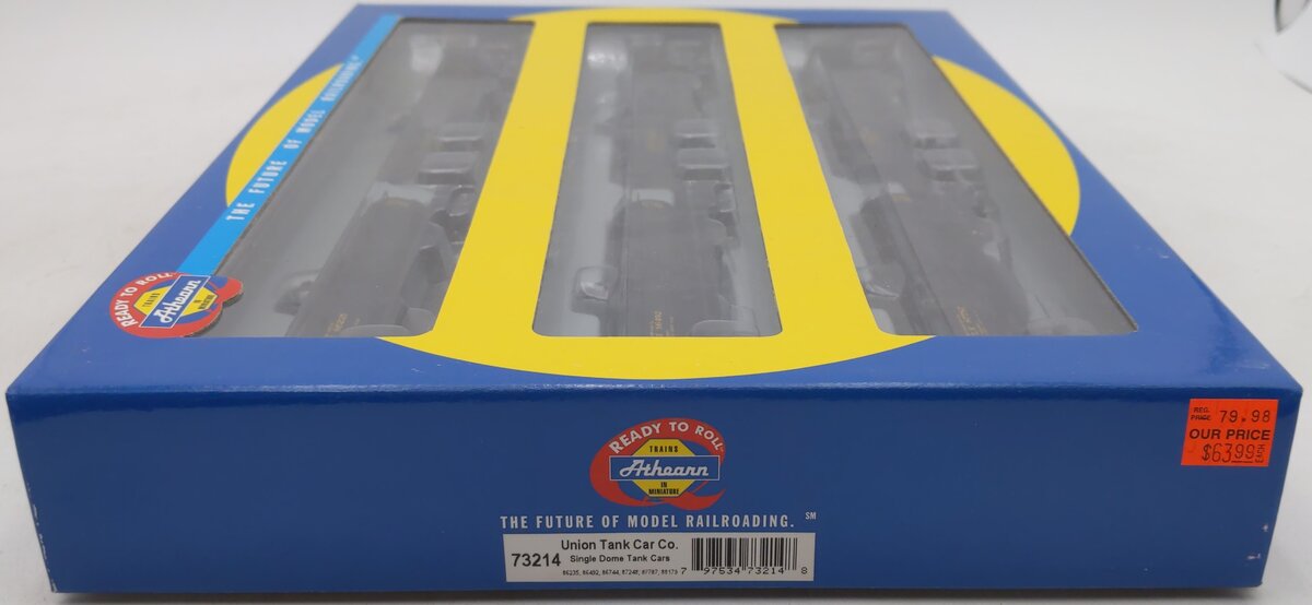 Athearn 73214 HO Union Tank Car Co Single Dome Tank Car (Box of 6)