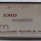 Hallmark Models HO Brass Custom SD-9 Nickle Plate Road Diesel Locomotive #345 VG/Box