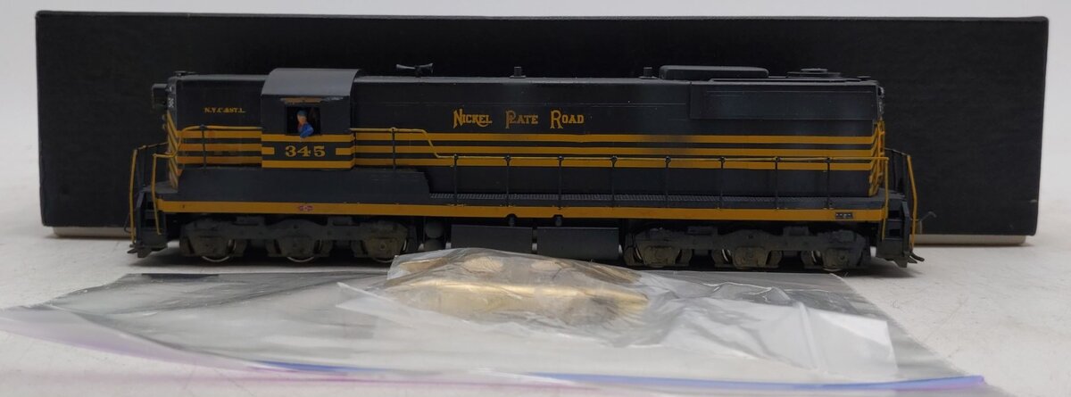 Hallmark Models HO Brass Custom SD-9 Nickle Plate Road Diesel Locomotive #345 VG/Box