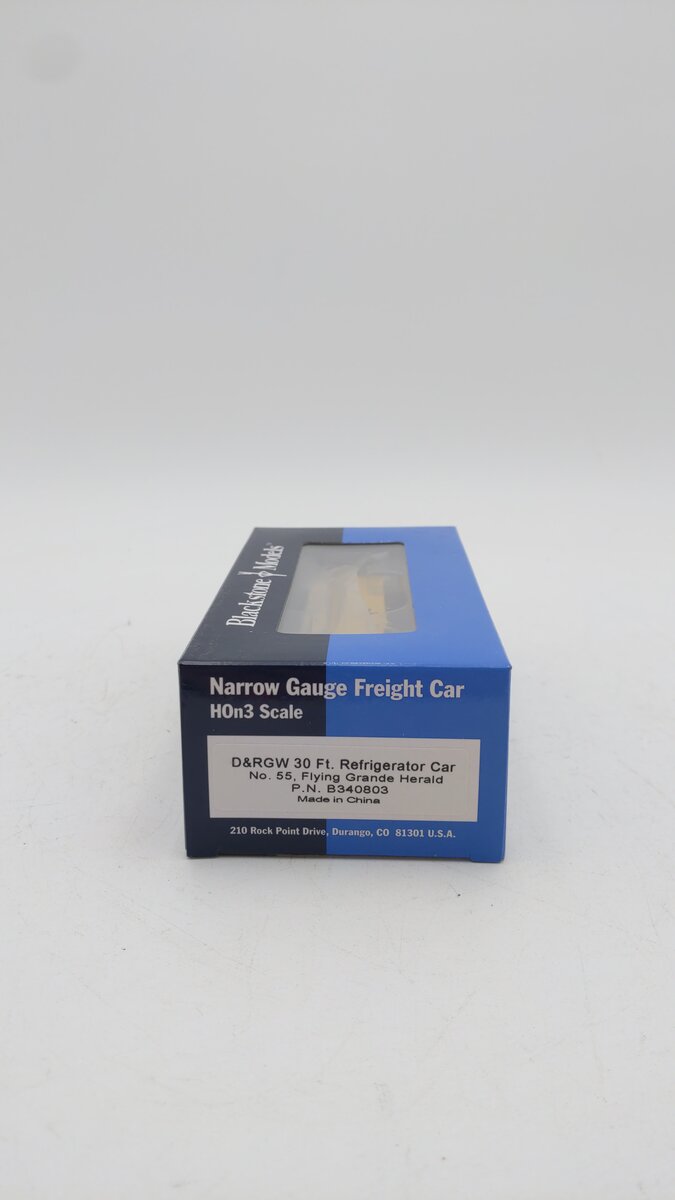 Blackstone Models B340803 HOn3 Rio Grande Refrigerator Car #55