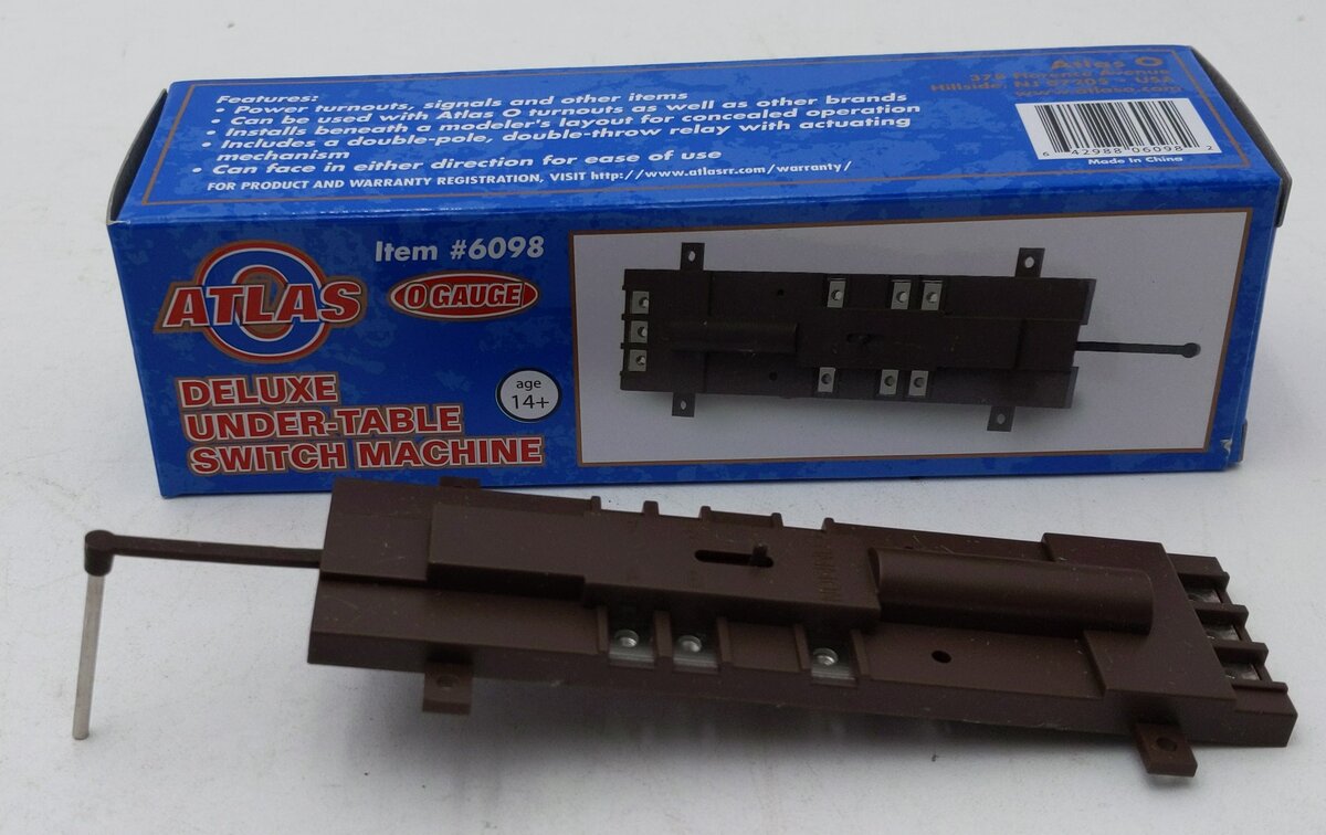 Atlas 6098 O Gauge Deluxe Under-Table Switch Machine