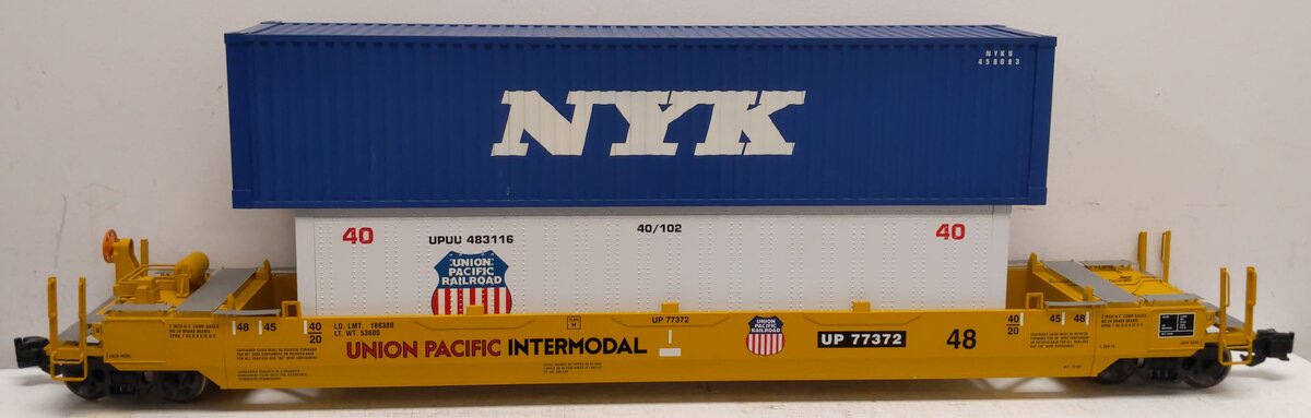 USA Trains 17114 G Union Pacific Gunderson Husky Stack with 2 Containers #77372