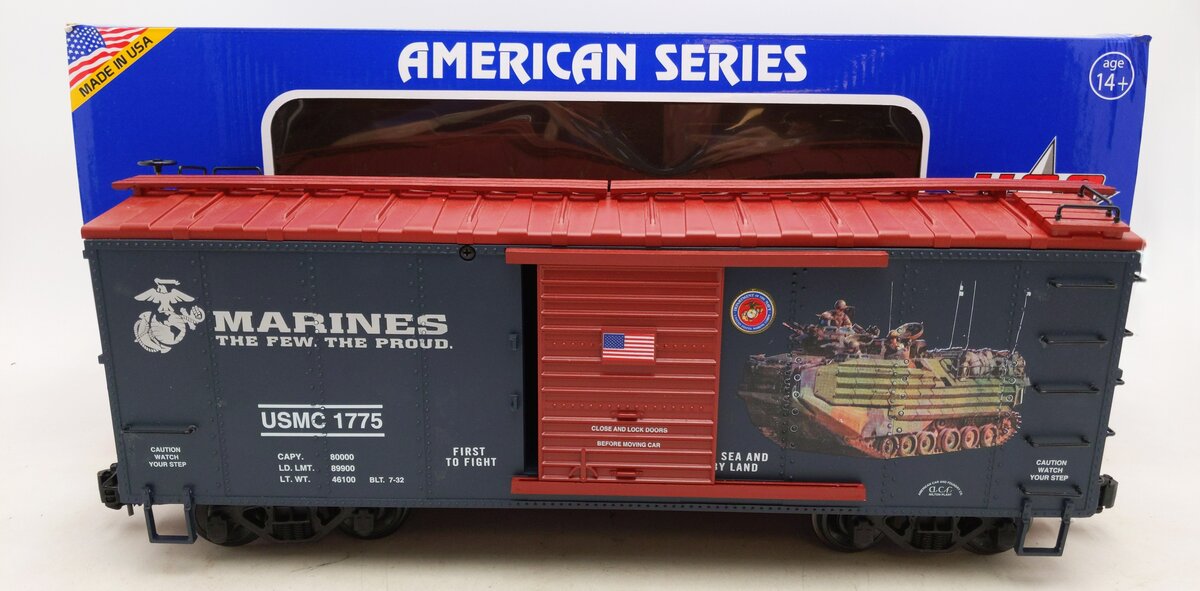 USA Trains R19141 G US Marine Corp Military Box Car
