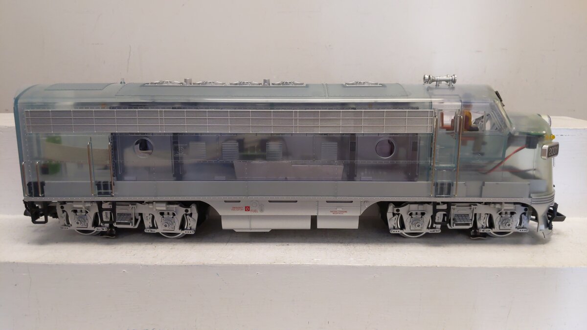LGB 22578 G Scale See-Thru F7A Diesel Locomotive – Trainz