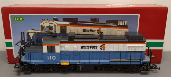 LGB 2055 G Scale White Pass Diesel Engine #110 LN/Box – Trainz