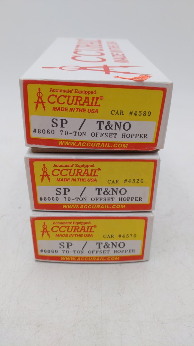 Accurail 8060 HO SP/T&NO 70T HOPPER 3PK
