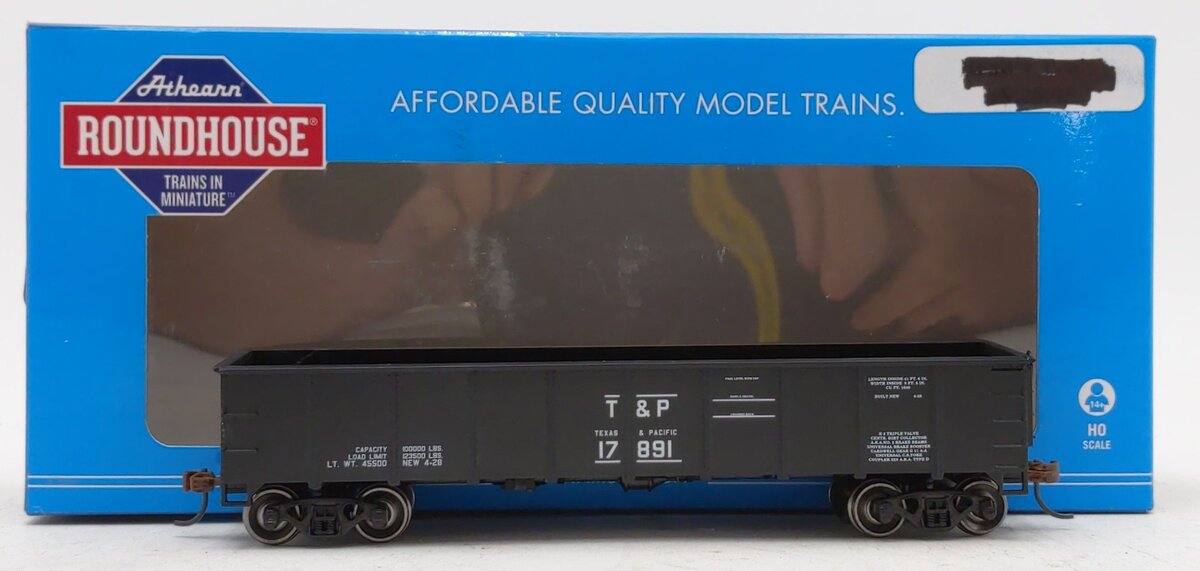 Roundhouse 87851 HO Texas and Pacific 40' Gondola #17891