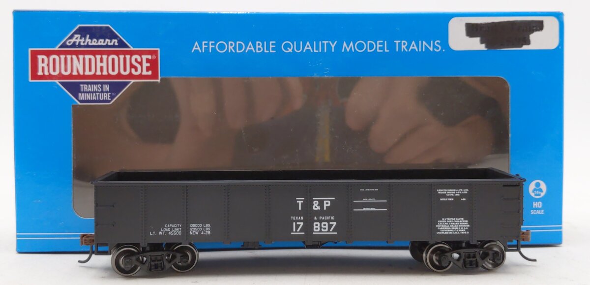 Roundhouse 87853 HO Texas and Pacific 40 Gondola #17897