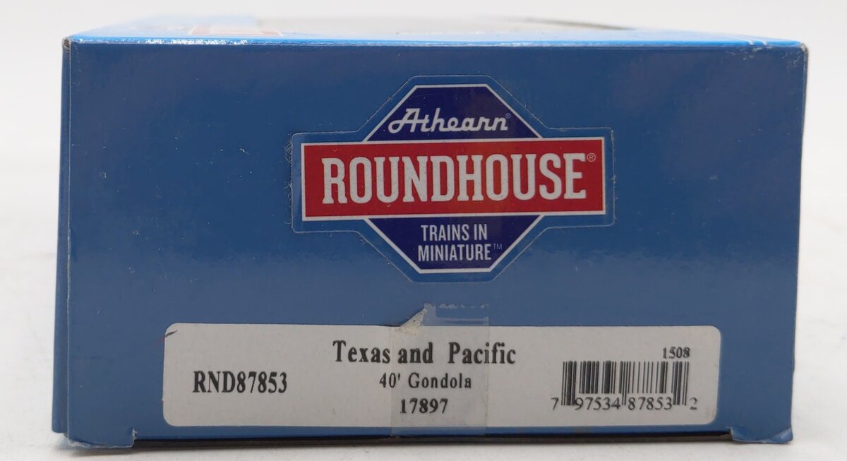 Roundhouse 87853 HO Texas and Pacific 40 Gondola #17897