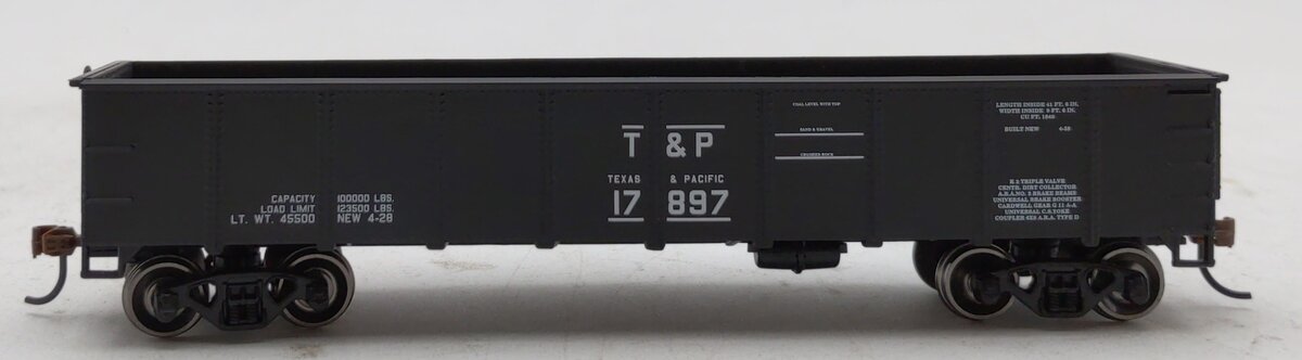 Roundhouse 87853 HO Texas and Pacific 40 Gondola #17897