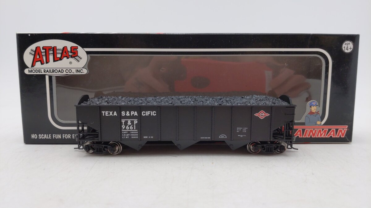 Atlas 20000967 HO T&P Trainman 70-Ton 3-Bay Hopper #9661