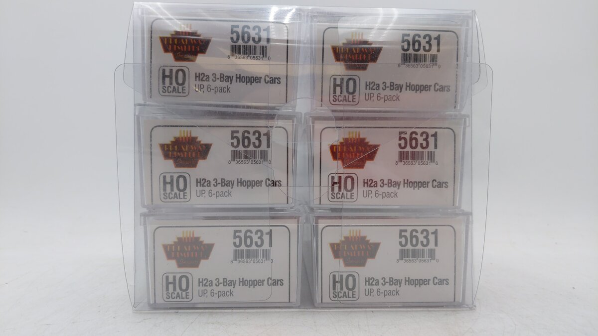 Broadway Limited 5631 HO Scale Union Pacific 3-Bay Hopper Set (Set of 6)