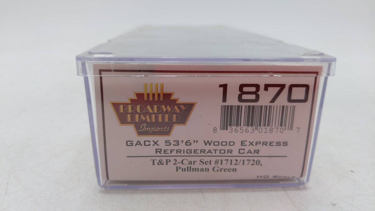 Broadway Limited 1870 HO T&P GACX 53'6