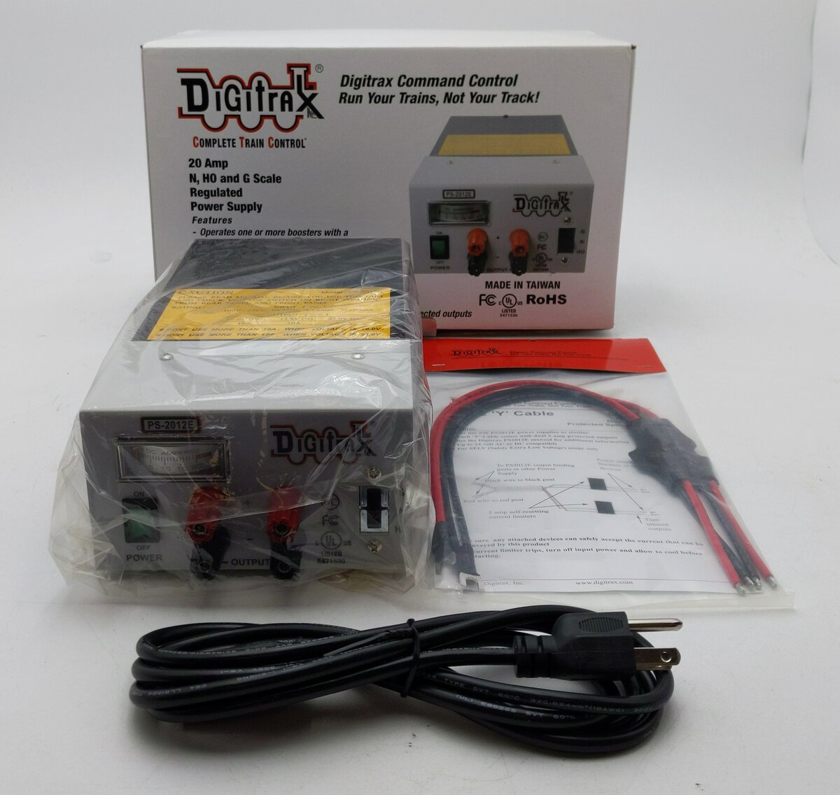 Digitrax PS2012E 20 Amp Power Supply 13.8-23VDC