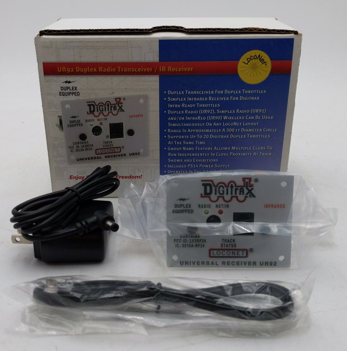 Digitrax UR92 LocoNet Duplex Transceiver Panel NIB