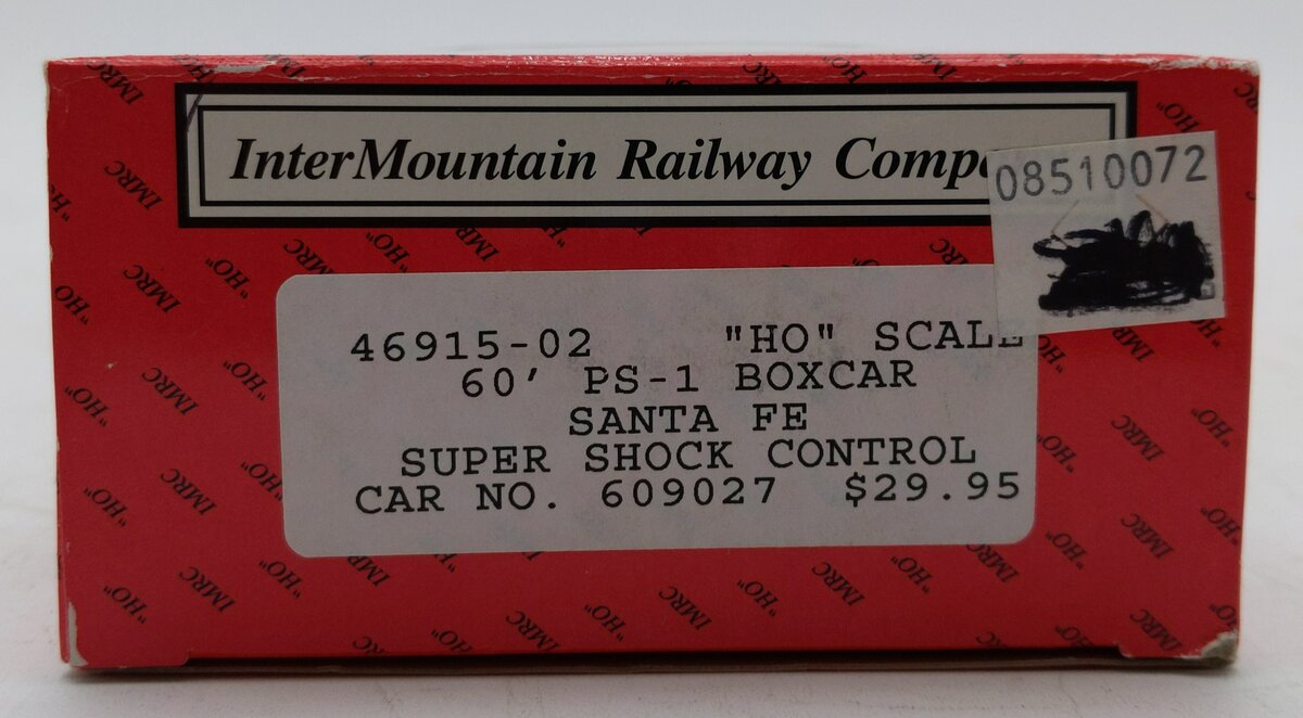 InterMountain 46915-02 HO Santa Fe 60' PS-1 Boxcar w/ Shock Control #609027 LN/Box