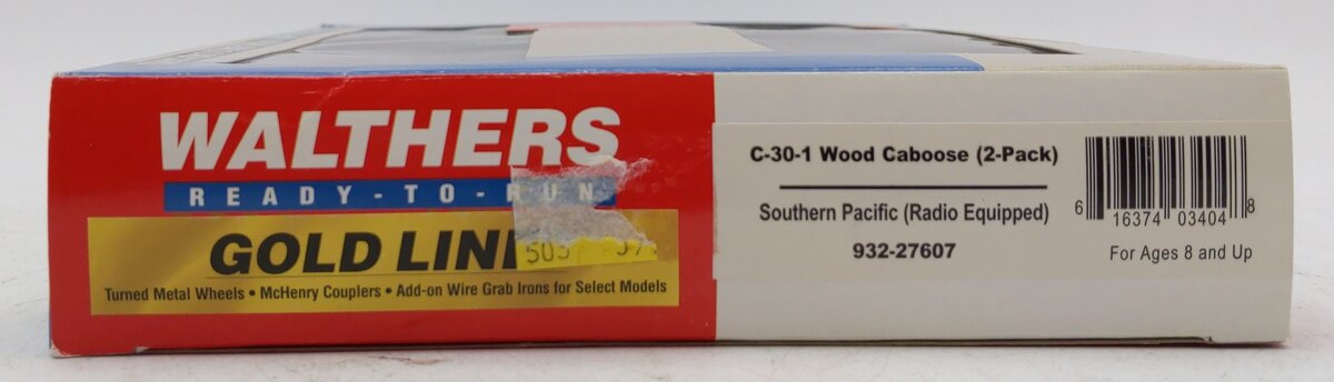 Walthers 932-27607 HO Southern Pacific C-30-1 Wood Caboose Kit (Set of 2)