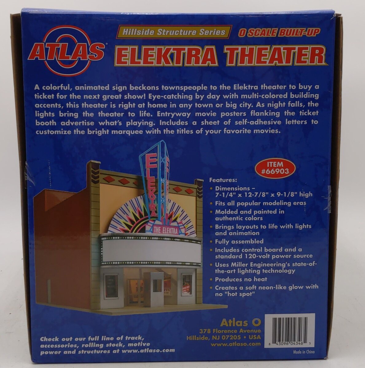 Atlas 66903 O Scale Built-Up Elektra Theatre