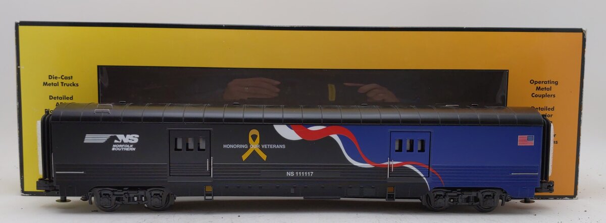 MTH 30-67994 O Gauge Norfolk Southern Veteran 60' Streamlined Baggage Car