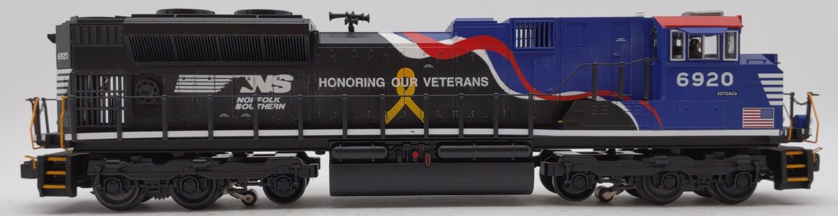 MTH 30-20362-1 NS "Support Veterans" SD70ACe Diesel Engine & Caboose PS3.0 #6920