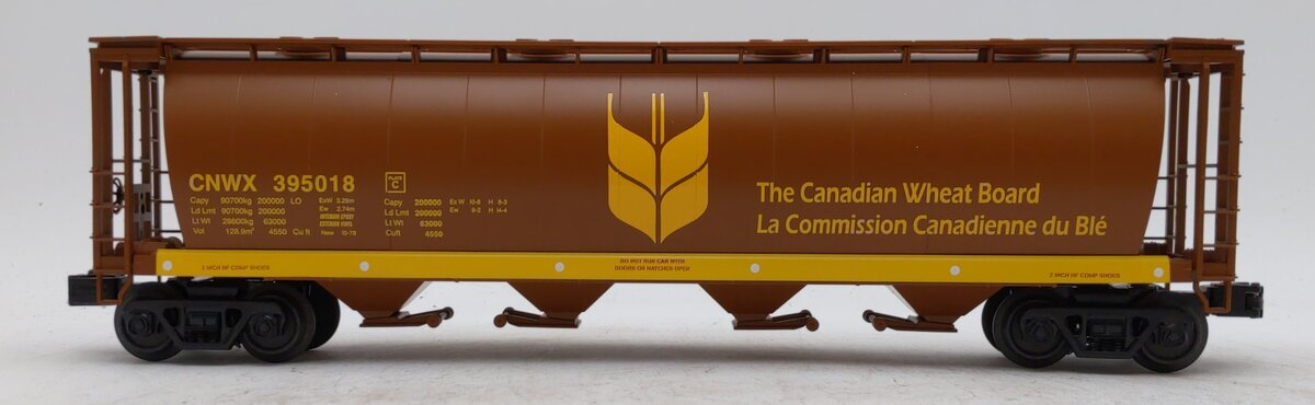 MTH 30-75656 O Canadian Wheat 4-Bay Cylindrical Cvd.Hopper #395018