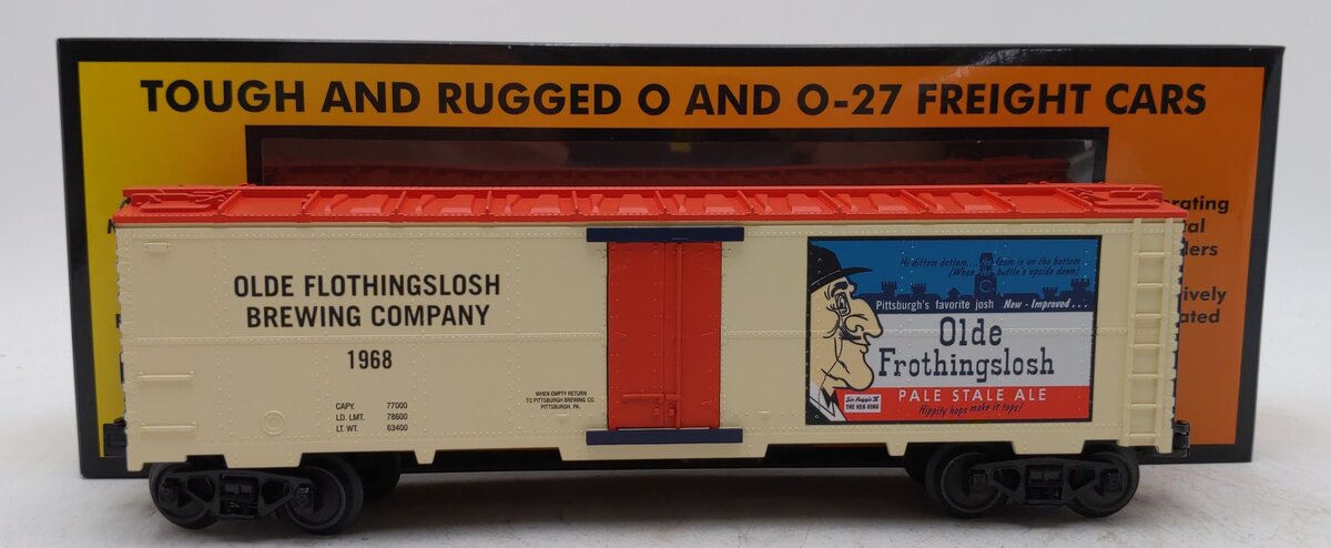 MTH 30-78243 O Gauge Olde Frothingslosh Modern Reefer Car #1968 LN/Box