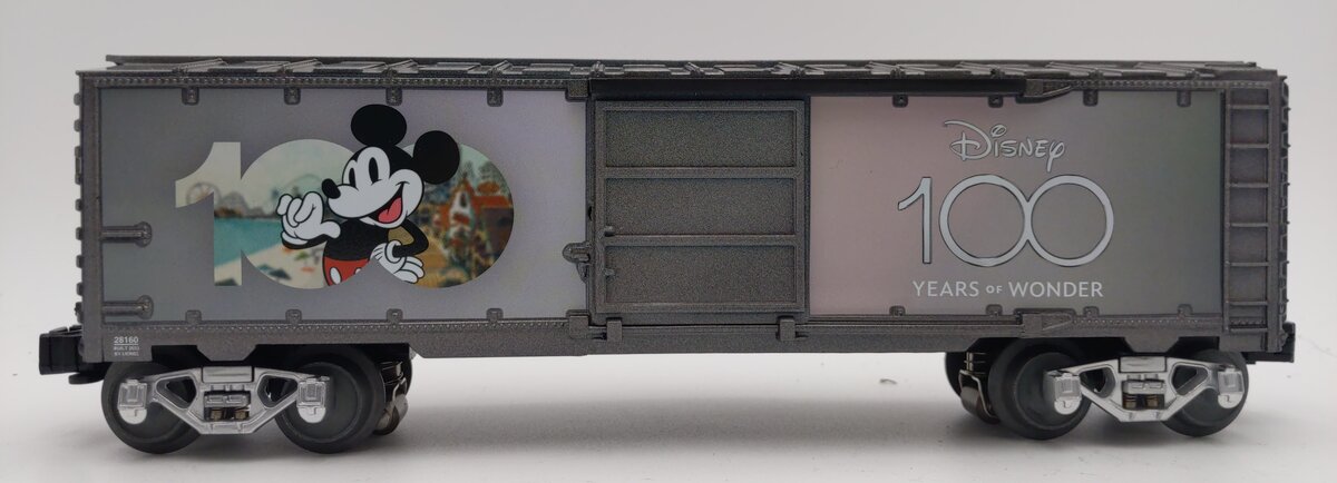 Lionel 2328160 O Disney 100 Illuminated Boxcar