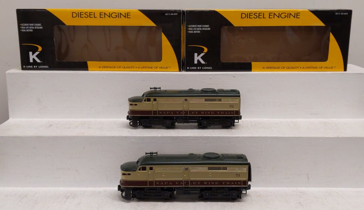 K-Line 6-22610 O Napa Valley Wine Alco FA AA Diesel Locomotive with Horn #71/72