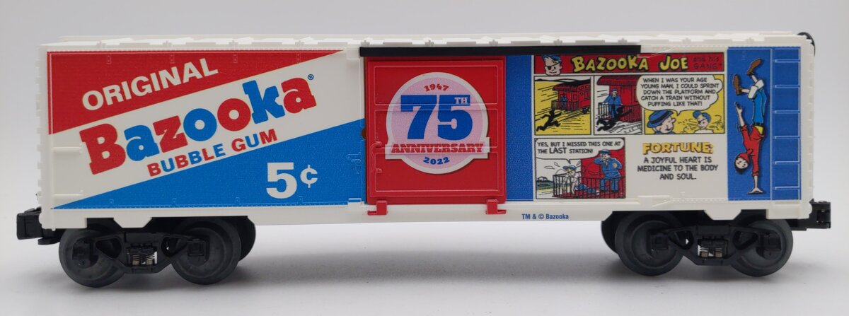 Lionel 2238180 O Bazooka 75th Anniversary MUSA Boxcar