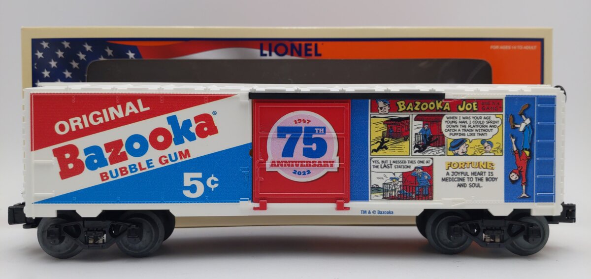 Lionel 2238180 O Bazooka 75th Anniversary MUSA Boxcar