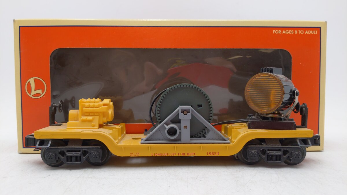 Lionel 6-19858 O Gauge Lionelville Operational Searchlight Car LN/Box