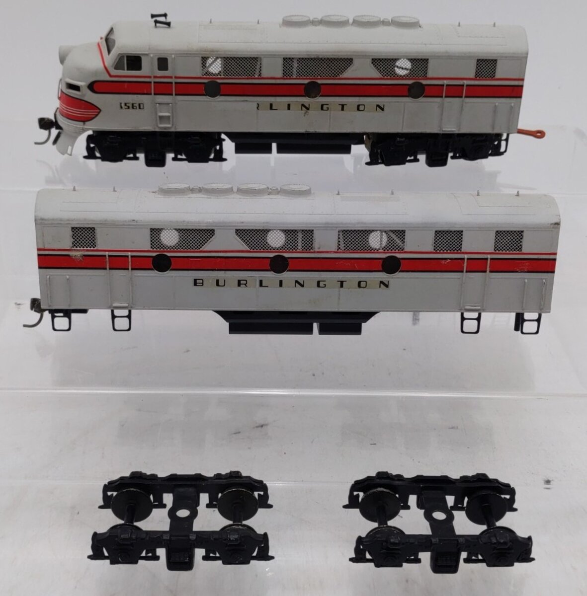 Hallmark Models HO Custom Burlington A&B Locomotive #1560 VG
