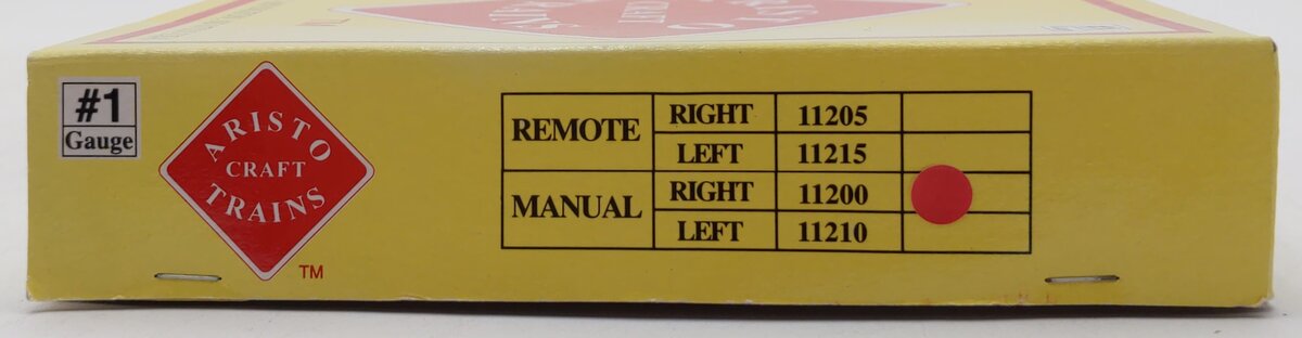 Aristo-Craft 11200 G Euro Brass Right Hand Manual Switch Turnout