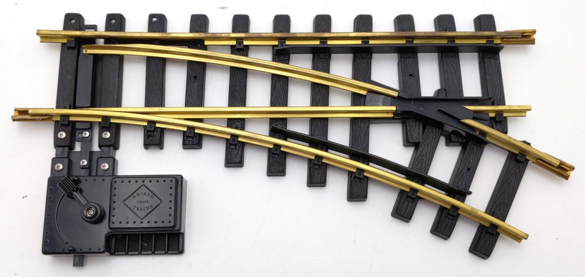 Aristo-Craft 11200 G Euro Brass Right Hand Manual Switch Turnout