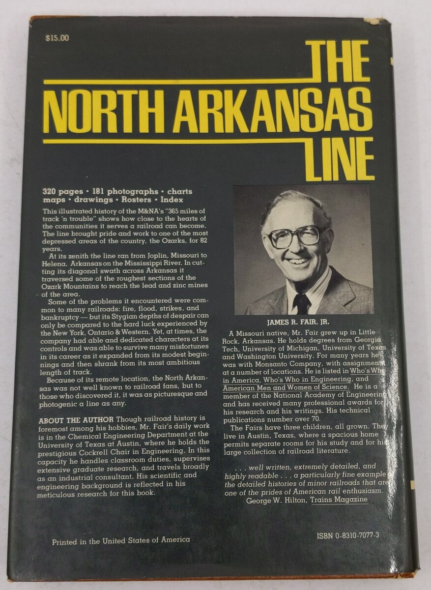 The North Arkansas Line Hardcover Book By James Fair VG