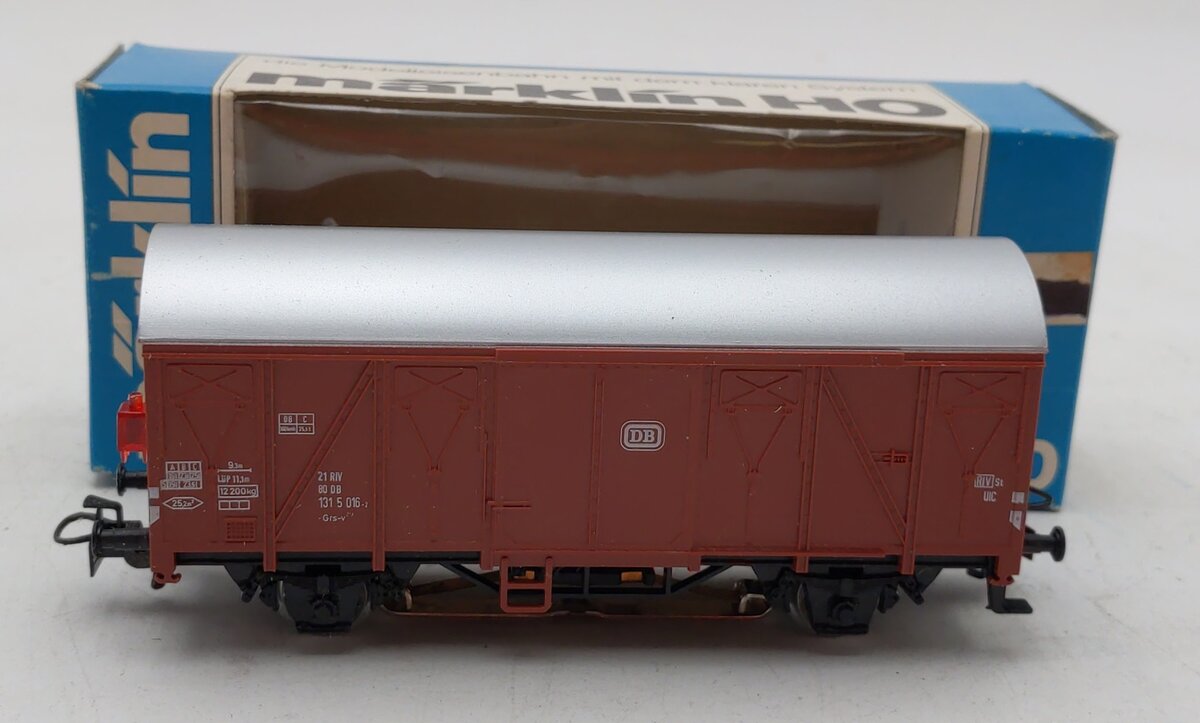 Marklin 4411 HO Scale DB Boxcar with Marker Lights LN/Box
