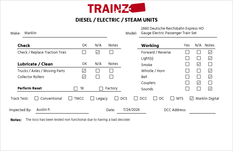 Marklin 2660 Deutsche Reichsbahn Express HO Gauge Electric Passenger Train Set EX/Box