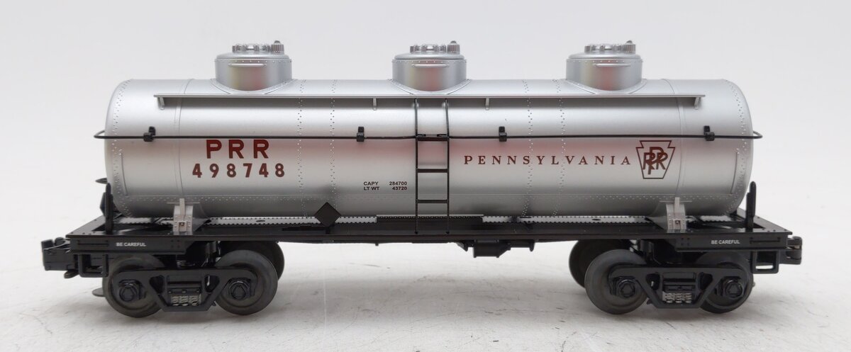 MTH 30-7319 O Gauge Pennsylvania RR 3-Dome Tank Car #498748 NIB