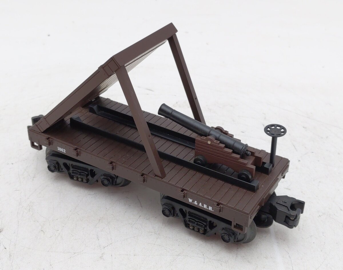 MTH 30-7635 O Western & Atlantic Railroad 19th Century Flatcar #1862 with Cannon LN/Box