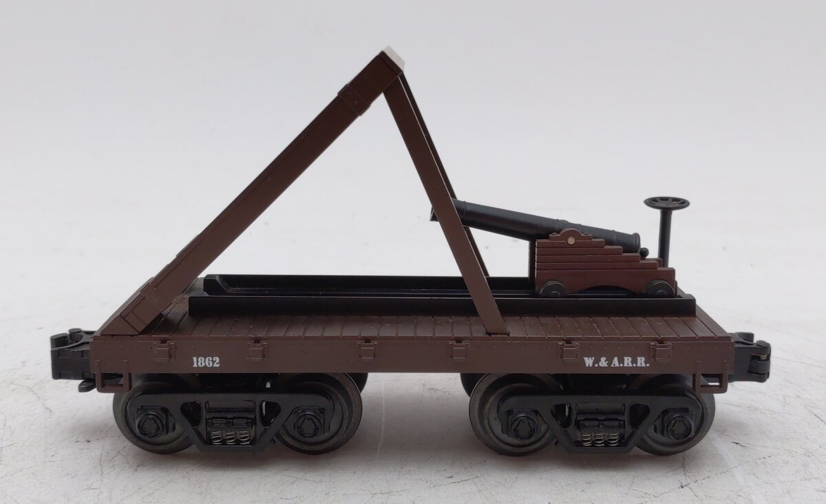 MTH 30-7635 O Western & Atlantic Railroad 19th Century Flatcar #1862 with Cannon LN/Box
