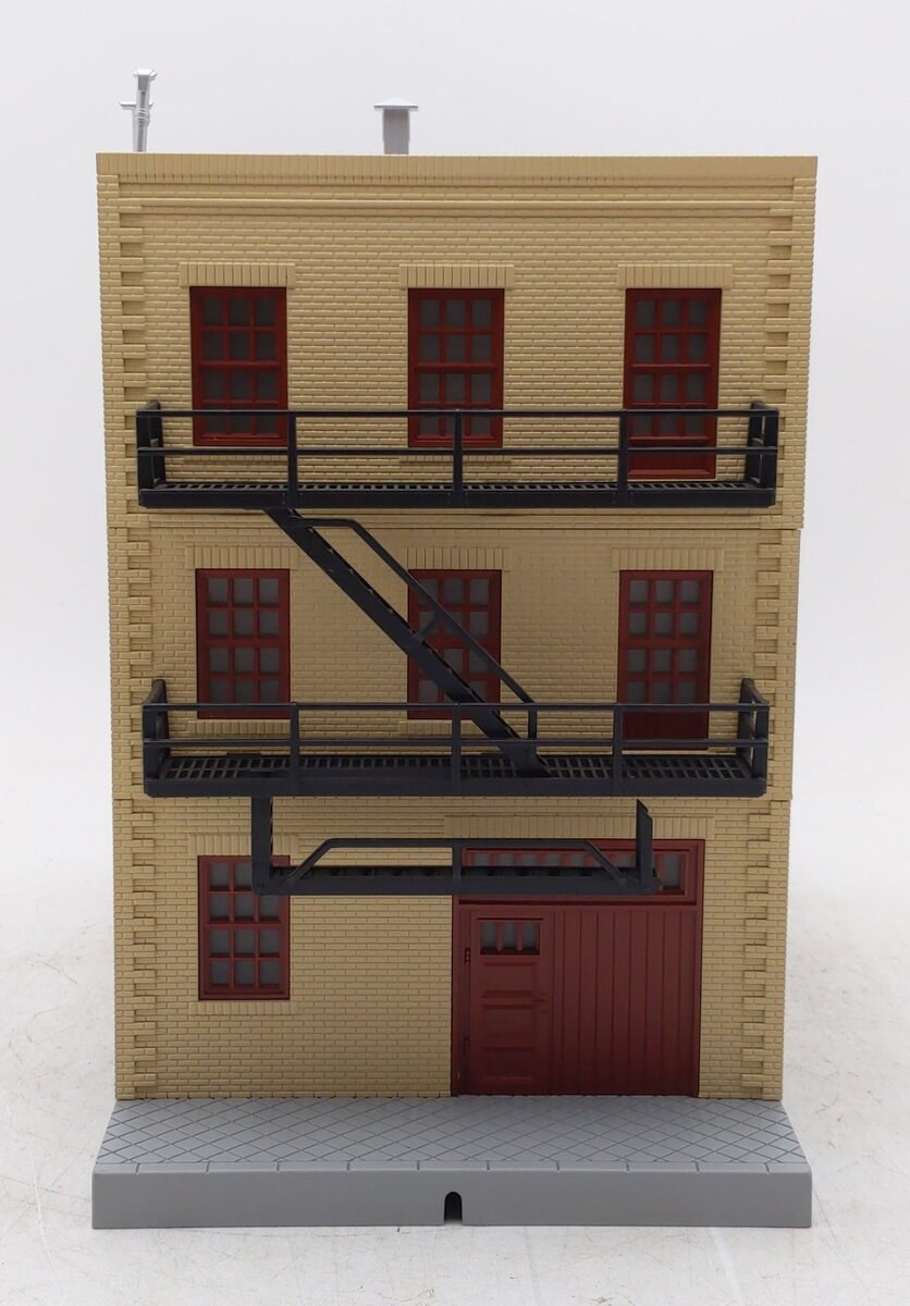 MTH 30-90154 Dewey, Cheetum and Howe 3-Story City Factory W/Blinking Sign LN/Box