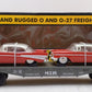 MTH 30-7610 O Gauge MTH Lines Flat Car with 2 Red Ertl '57 Chevys LN/Box