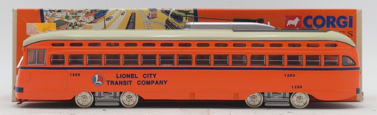 Lionel 55004 O P.C.C. Lionel City Transit Corp Street Car Trolley #1250 LN/Box