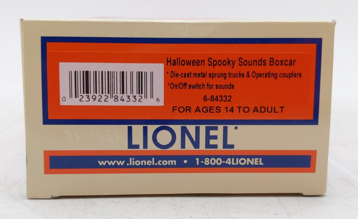 Lionel 6-84332 O Gauge Halloween SpookySounds Boxcar NIB