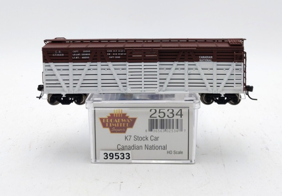 Broadway Limited 2534 HO Canadian National PRR K7 Stock Car